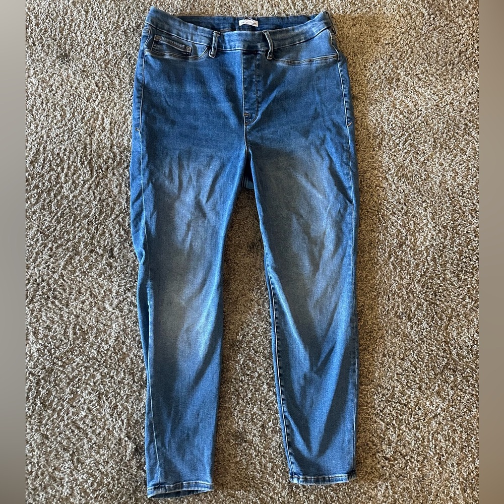 Good American Women’s Jeans Pull On Skinny Pants Size 2XL